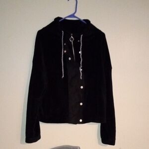 Love +Joy Black Teddy Jacket